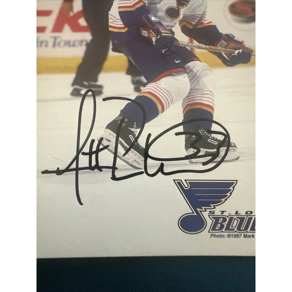 1997 Scott Pellerin Autographed Card #33 St Louis Blues 4x6